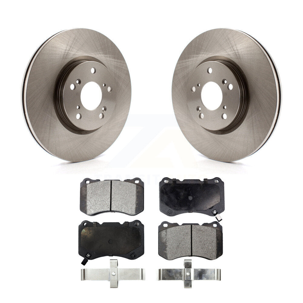 Disc Brake Rotors And Ceramic Pads Front Kit For Acura TL