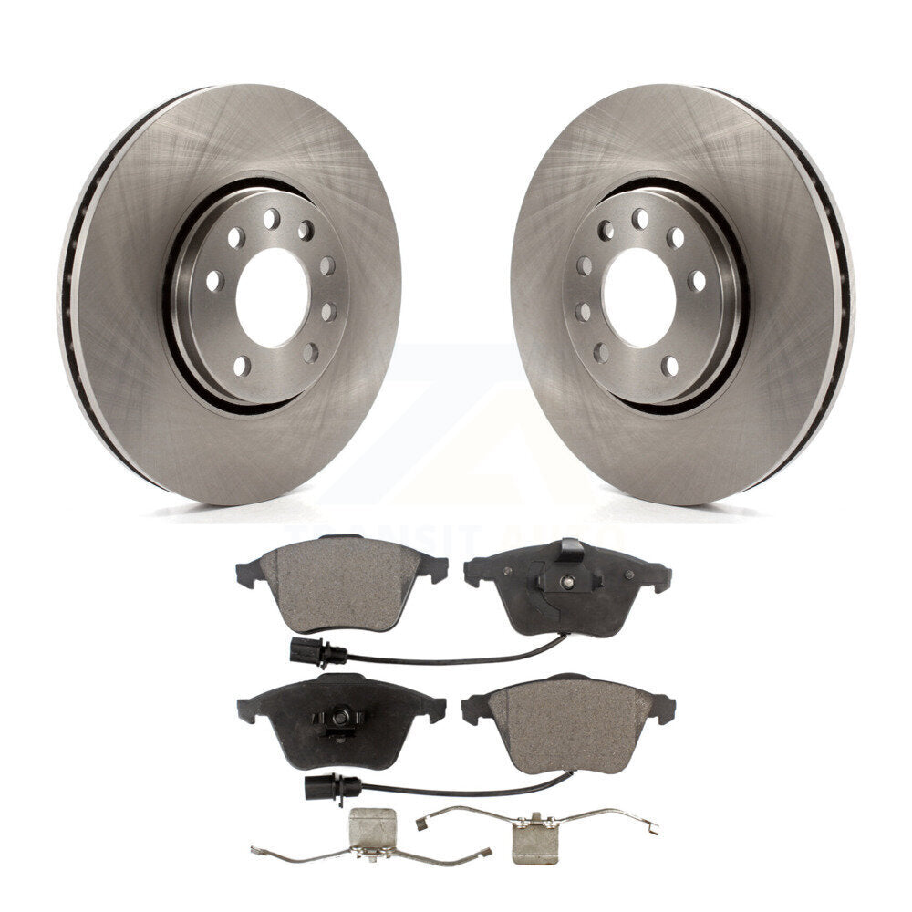 Brake Rotors Ceramic Pad Front Kit For Saab 9-3X With 302mm Diameter Rotor
