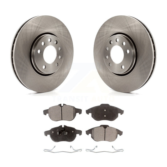 Brake Rotor & Ceramic Pad Front Kit For Saab 9-3 With 302mm Diameter