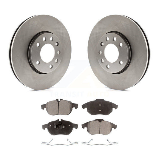 Brake Rotor & Ceramic Pad Front Kit For Saab 9-3 With 285mm Diameter