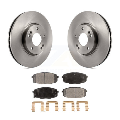 Disc Brake Rotors And Ceramic Pads Front Kit For Kia Forte Koup Forte5