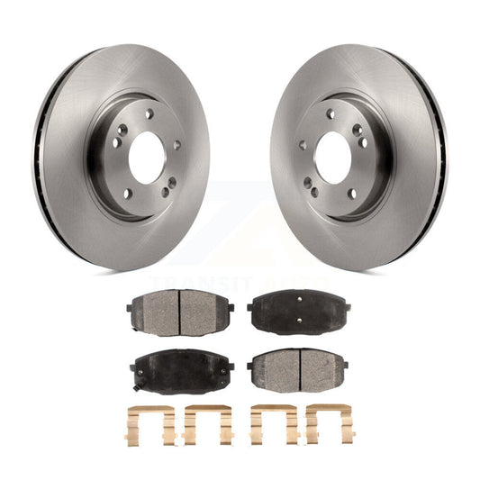 Disc Brake Rotors And Ceramic Pads Front Kit For Kia Forte Koup Forte5