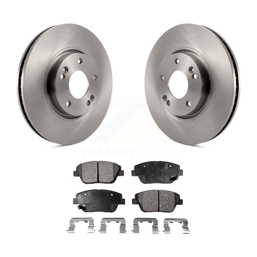 Disc Brake Rotors And Ceramic Pads Front Kit For Hyundai Sonata Kia Optima