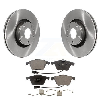 Disc Brake Rotors And Ceramic Pads Front Kit For Audi A6 Quattro