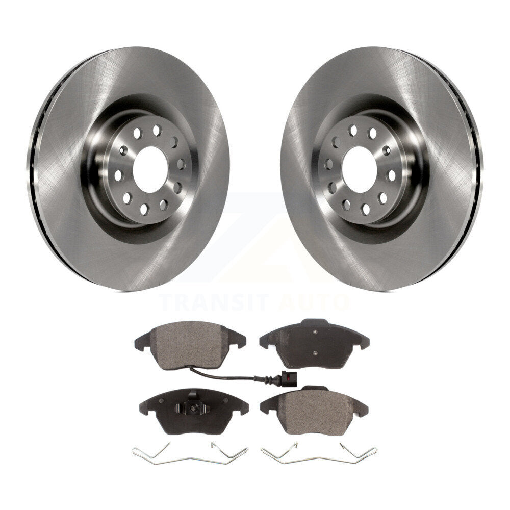 Brake Rotor And Ceramic Pad Front Kit For Volkswagen Golf CC GTI Audi A3 Quattro