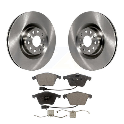 Disc Brake Rotors And Ceramic Pads Front Kit For Volkswagen Golf Passat CC R R32
