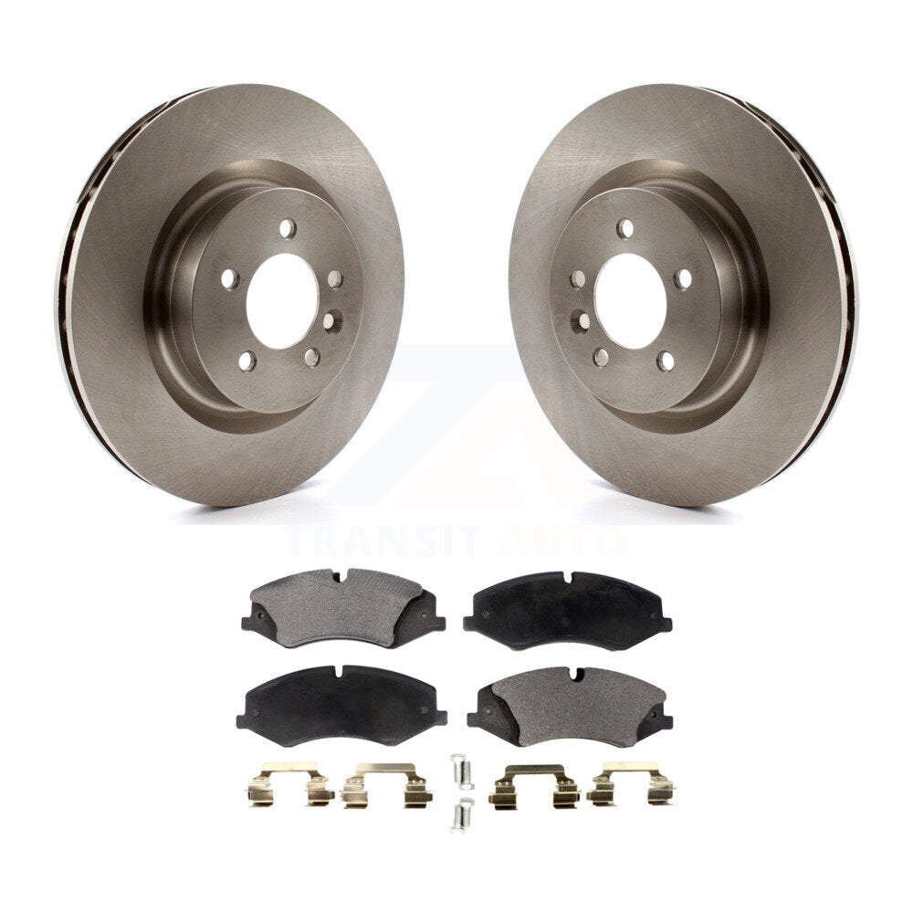 Disc Brake Rotors Ceramic Pad Front Kit For Land Rover Range Sport LR4 Discovery
