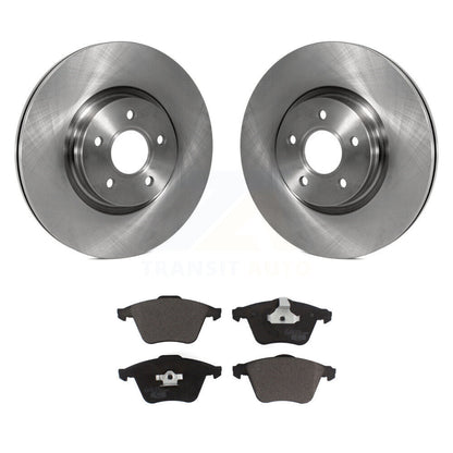 Disc Brake Rotors And Ceramic Pads Front Kit For Volvo S40 V50 C70