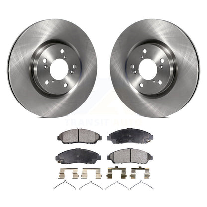 Disc Brake Rotors And Ceramic Pads Front Kit For Honda Pilot Acura MDX RLX ZDX