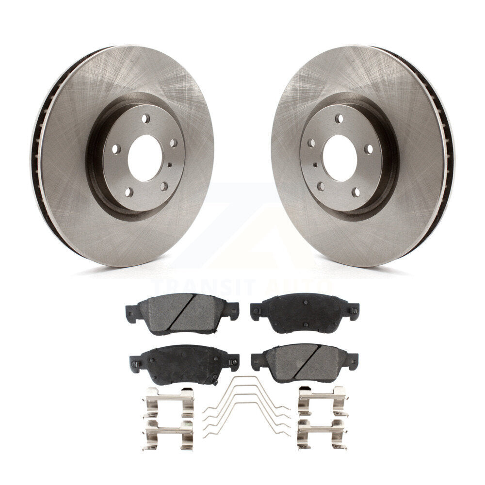 Disc Brake Rotors And Ceramic Pads Front Kit For INFINITI G37 G35 Q60