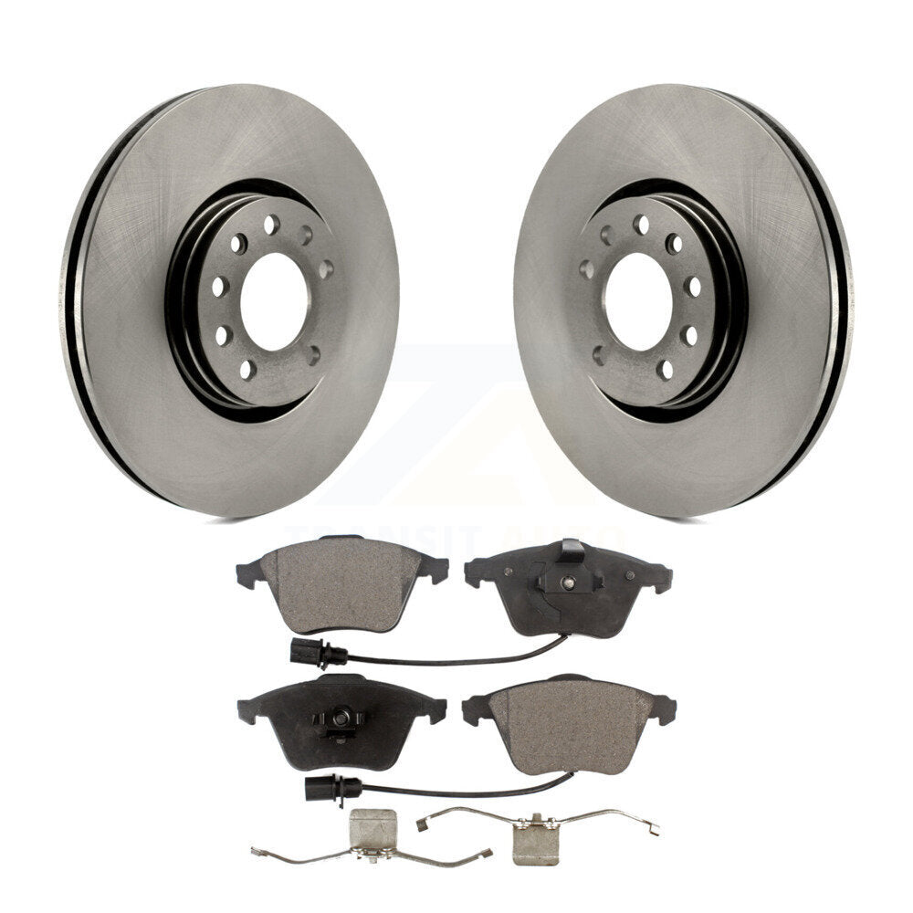 Brake Rotors Ceramic Pad Front Kit For Saab 9-3X With 314mm Diameter Rotor