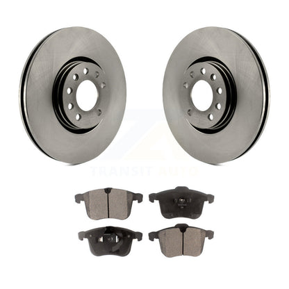 Brake Rotor & Ceramic Pad Front Kit For Saab 9-3 With 314mm Diameter