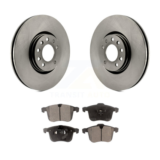 Brake Rotor & Ceramic Pad Front Kit For Saab 9-3 With 314mm Diameter
