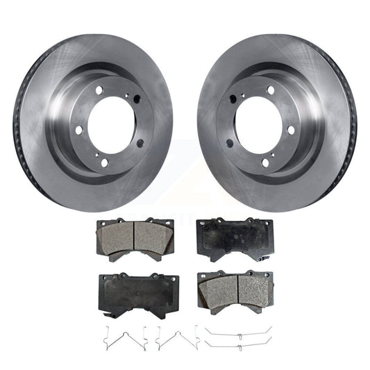 Brake Rotor And Ceramic Pad Front Kit For Toyota Tundra Sequoia Lexus LX570 Land