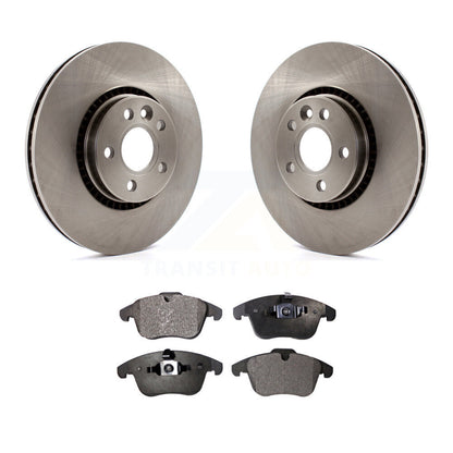 Disc Brake Rotors And Ceramic Pads Front Kit For 2008-2015 Land Rover LR2