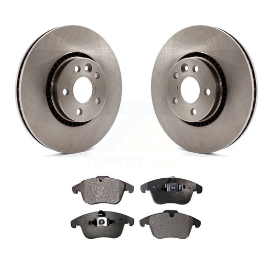 Disc Brake Rotors And Ceramic Pads Front Kit For 2008-2015 Land Rover LR2