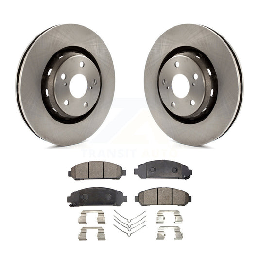 Disc Brake Rotors And Ceramic Pads Front Kit For 2009-2016 Toyota Venza