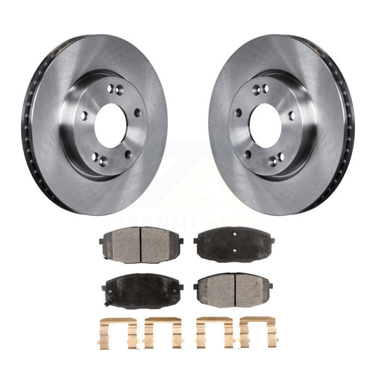 Disc Brake Rotors And Ceramic Pads Front Kit For Kia Forte Koup Forte5