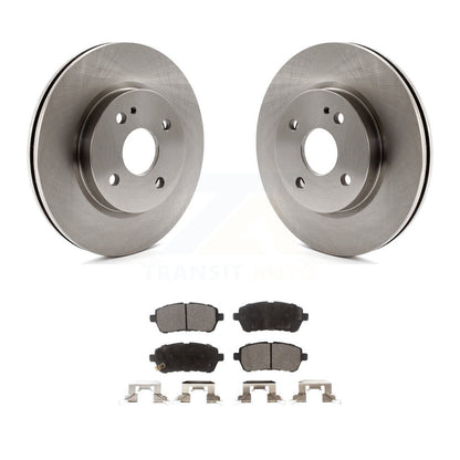 Disc Brake Rotors And Ceramic Pads Front Kit For 2011-2014 Mazda 2