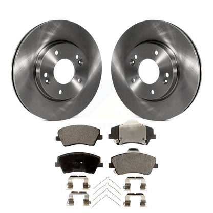 Disc Brake Rotors And Ceramic Pads Front Kit For Hyundai Elantra