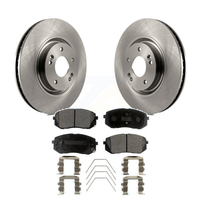 Disc Brake Rotors And Ceramic Pads Front Kit For Hyundai Sonata Kia Optima