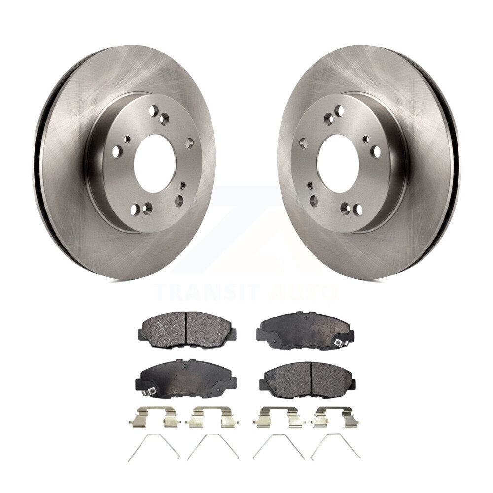 Disc Brake Rotors And Ceramic Pads Front Kit For Honda Civic