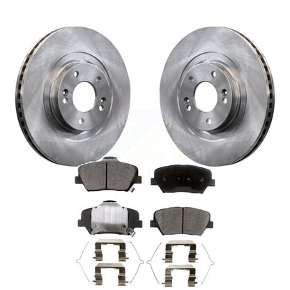 Disc Brake Rotors & Ceramic Pad Front Kit For Kia Sorento Hyundai Santa Fe Sport