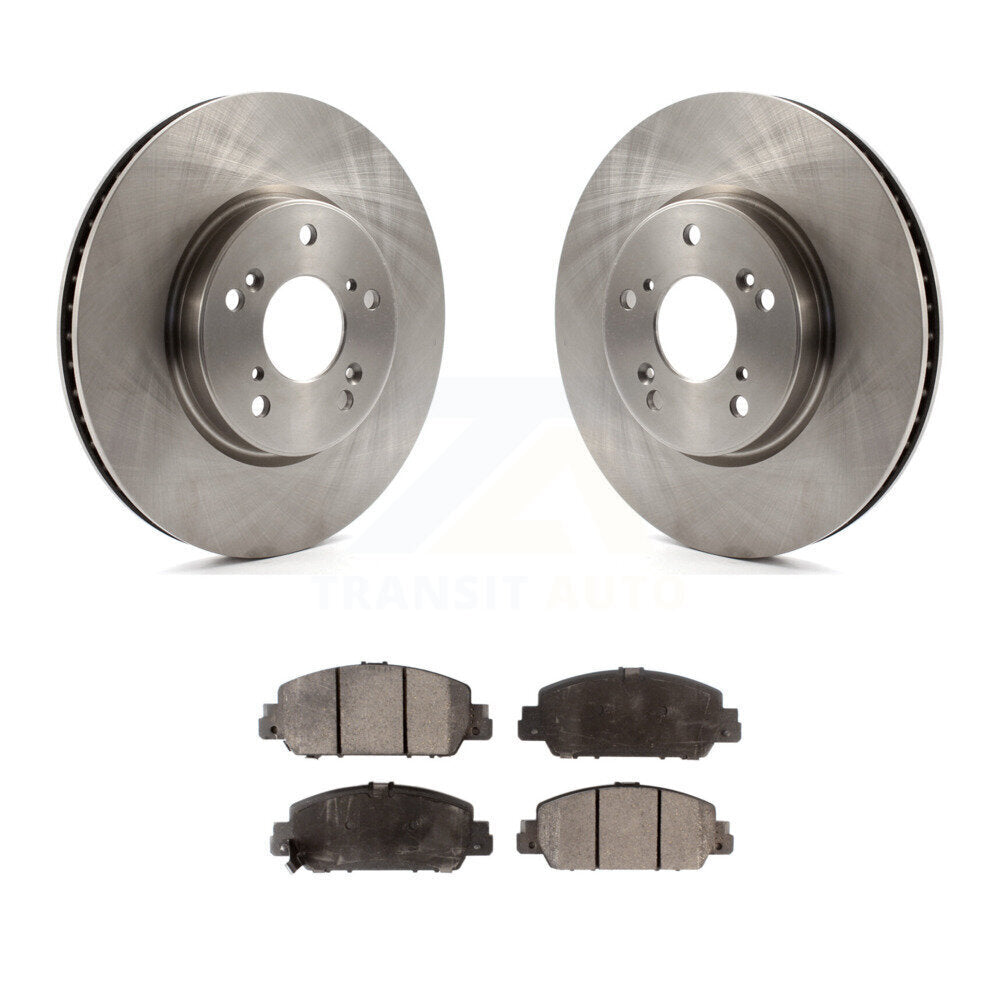 Disc Brake Rotors And Ceramic Pads Front Kit For Honda Accord