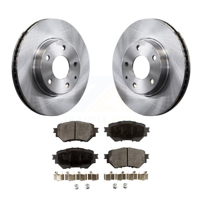 Disc Brake Rotors And Ceramic Pads Front Kit For 2014-2018 Mazda 3 Sport