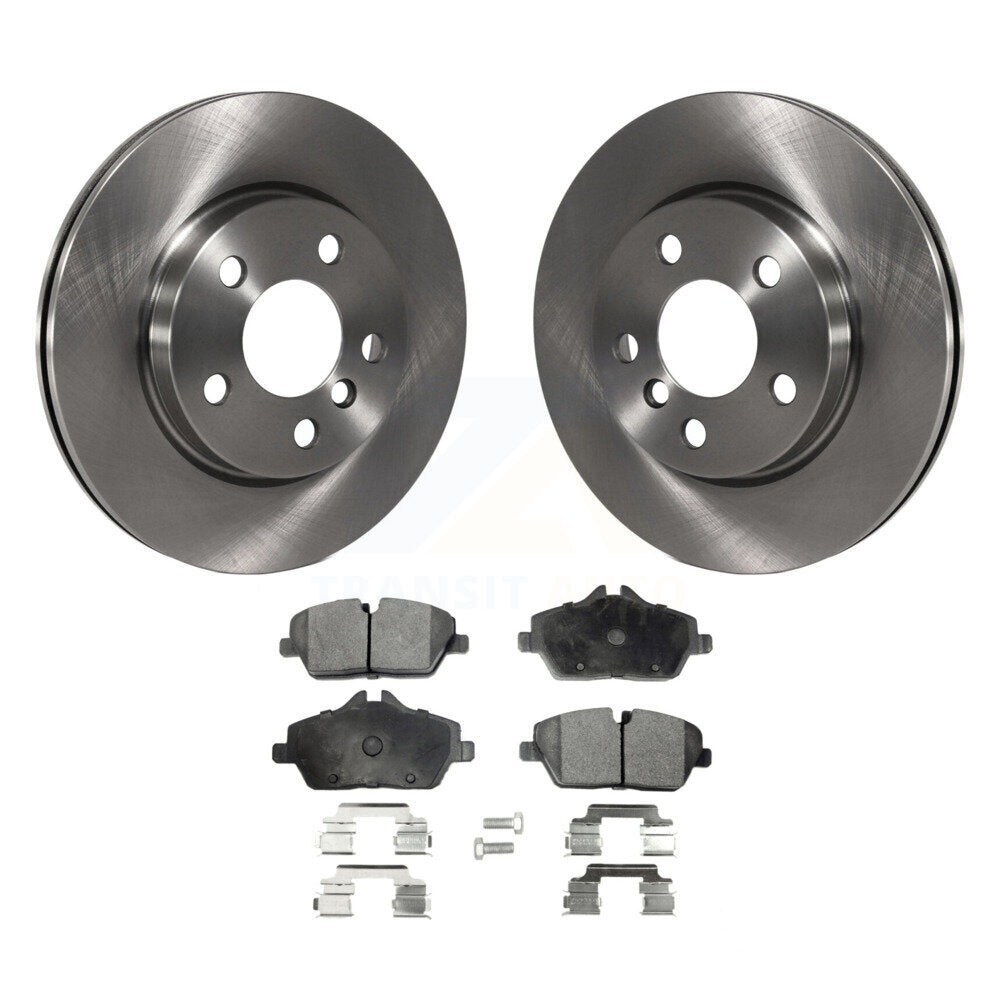 Disc Brake Rotors And Ceramic Pads Front Kit For Mini Cooper