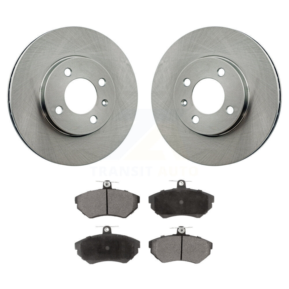 Disc Brake Rotors And Ceramic Pads Front Kit For Volkswagen Cabrio Golf Passat