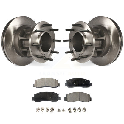 Disc Brake Rotor & Ceramic Pad Front Kit For 2008-2010 Ford F-350 Super Duty RWD