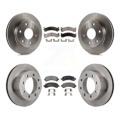 Brake Rotor And Ceramic Pad Front Rear Kit For Chevrolet Express 2500 GMC Savana
