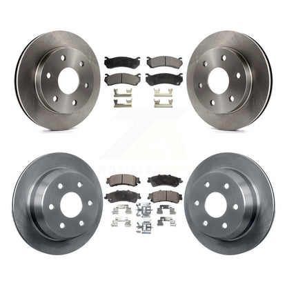 Brake Rotor & Ceramic Pad Front Rear Kit For Chevrolet GMC Silverado 1500 Sierra