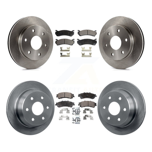 Brake Rotor & Ceramic Pad Front Rear Kit For Chevrolet GMC Silverado 1500 Sierra