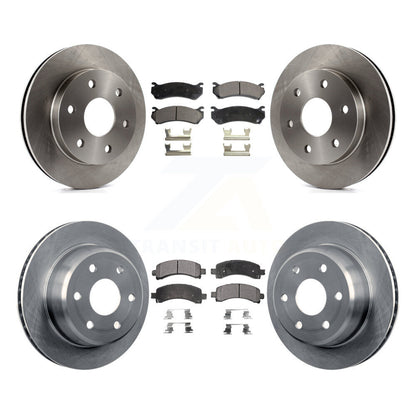 Brake Rotor Ceramic Pad Front Rear Kit For Chevrolet Avalanche 1500 GMC Yukon XL