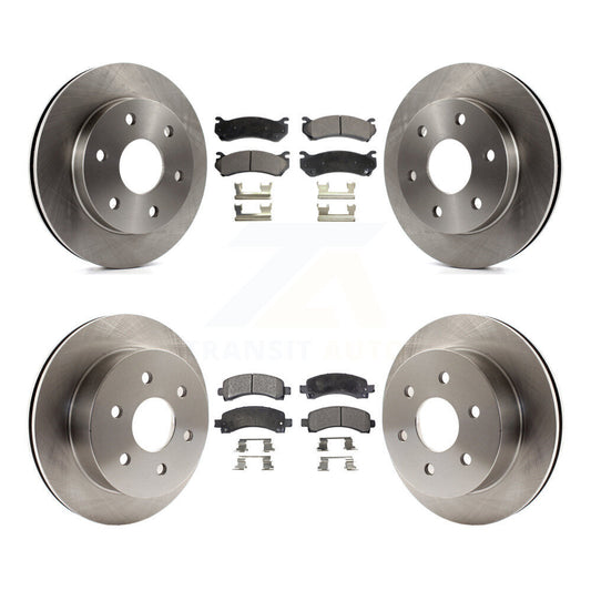 Brake Rotor And Ceramic Pad Front Rear Kit For GMC Savana 2500 Chevrolet Express