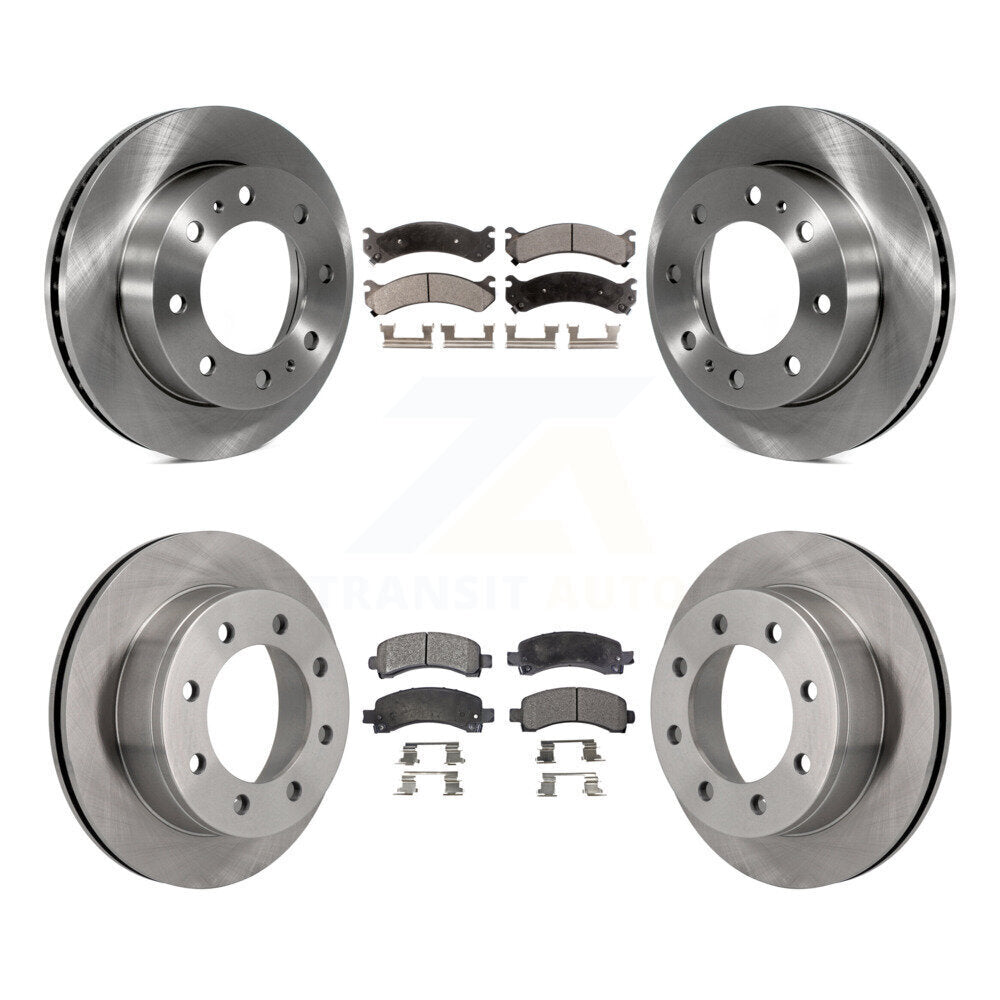 Brake Rotor And Ceramic Pad Front Rear Kit For GMC Savana 2500 Chevrolet Express