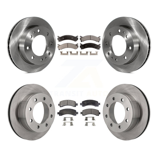 Brake Rotor And Ceramic Pad Front Rear Kit For GMC Savana 2500 Chevrolet Express