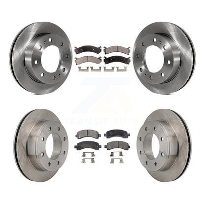 Brake Rotor And Ceramic Pad Front Rear Kit For Chevrolet Express 2500 GMC Savana