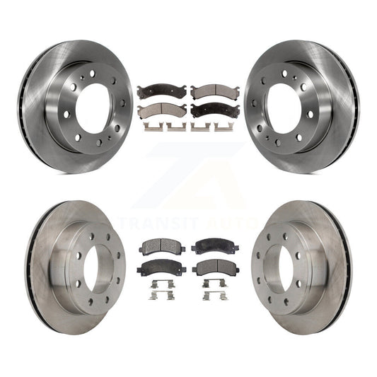 Brake Rotor And Ceramic Pad Front Rear Kit For Chevrolet Express 2500 GMC Savana