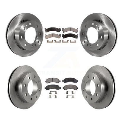 Brake Rotor And Ceramic Pad Front Rear Kit For Chevrolet Express 2500 GMC Savana