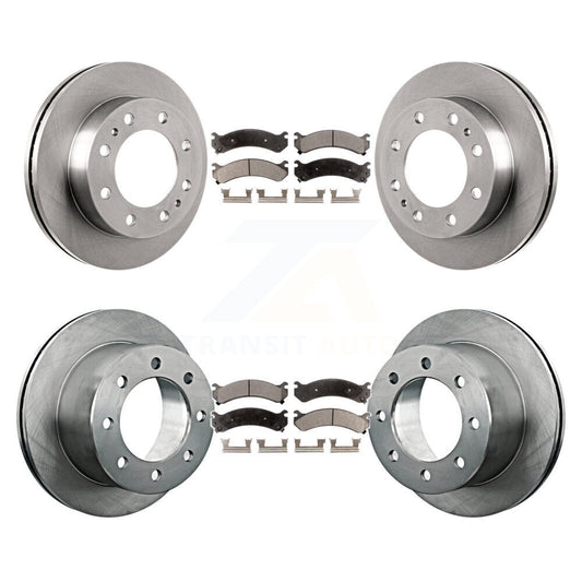 Brake Rotor & Ceramic Pad Front Rear Kit For Chevrolet GMC Silverado 3500 Sierra