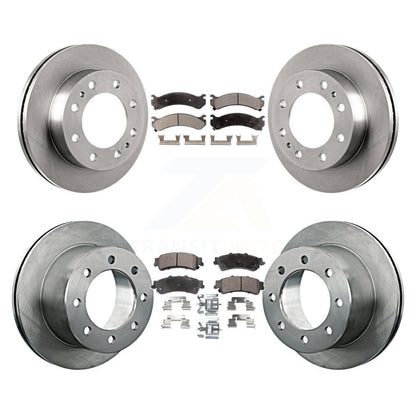 Brake Rotor & Ceramic Pad Front Rear Kit For GMC Sierra 3500 Chevrolet Silverado
