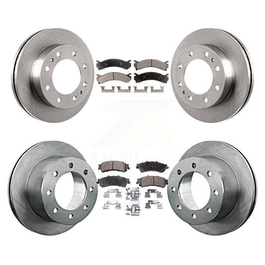 Brake Rotor & Ceramic Pad Front Rear Kit For GMC Sierra 3500 Chevrolet Silverado