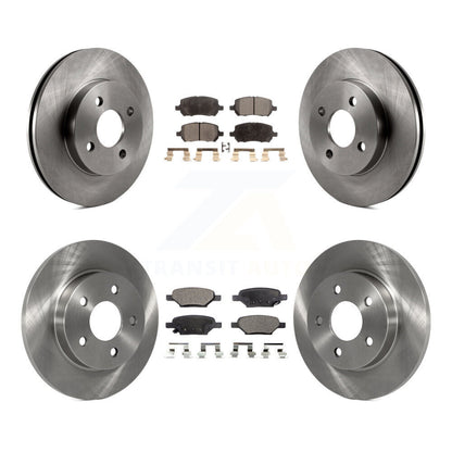 Disc Brake Rotors And Ceramic Pads Front Rear Kit For Pontiac G5 Pursuit