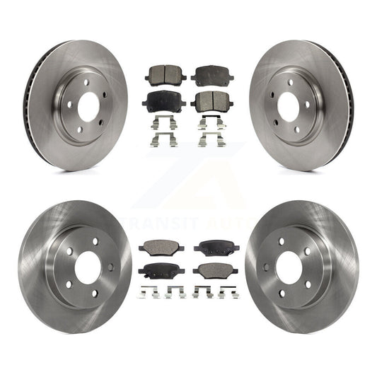 Brake Rotor & Ceramic Pad Front Rear Kit For Chevrolet Cobalt Saturn Ion Pontiac