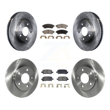 Brake Rotor And Ceramic Pad Front Rear Kit For Buick LaCrosse Pontiac Grand Prix