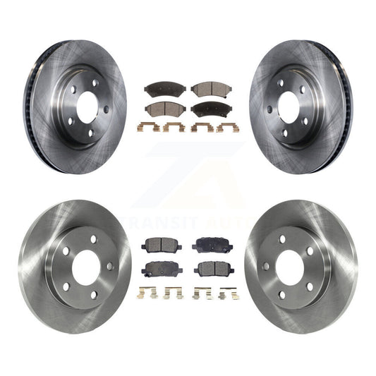Brake Rotor And Ceramic Pad Front Rear Kit For Buick LaCrosse Pontiac Grand Prix