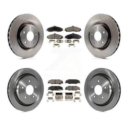 Disc Brake Rotors Ceramic Pad Front Rear Kit For Chevrolet Corvette Cadillac XLR
